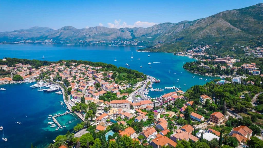 Cavtat Bay, Dubrovnik Riiviera Aerial
