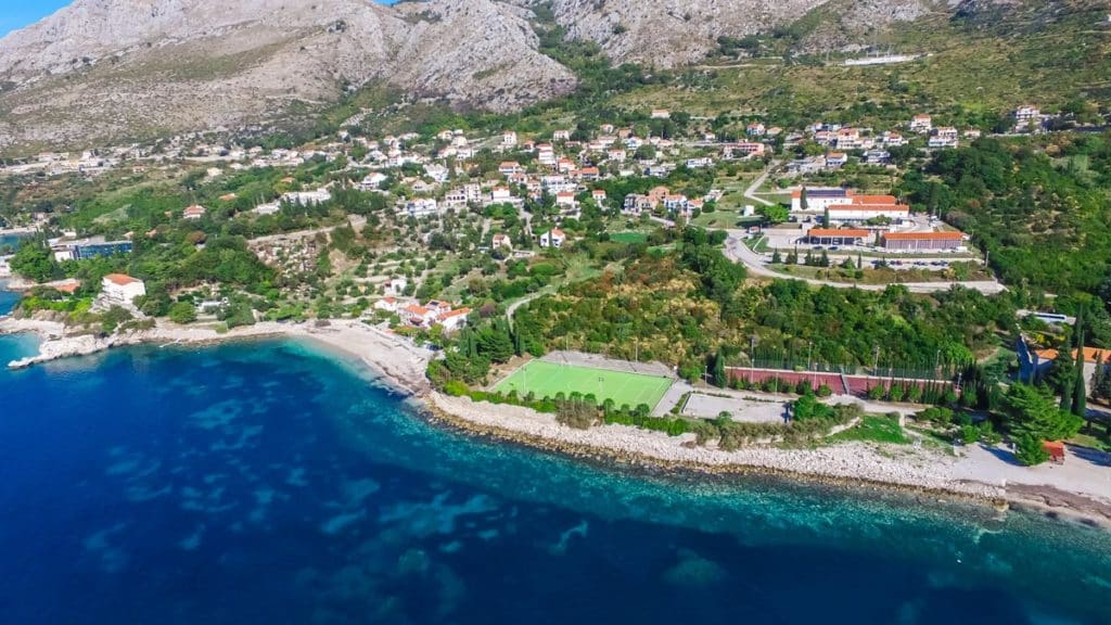 Plat Bay Beaches, Dubrovnik Riviera Aerial