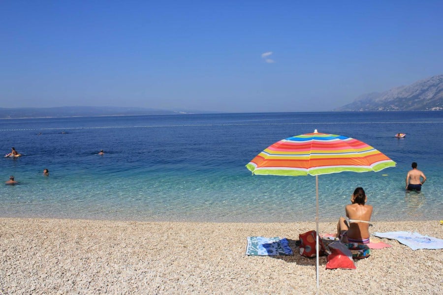 Brela Beach, Makarska Riviera, Croatia